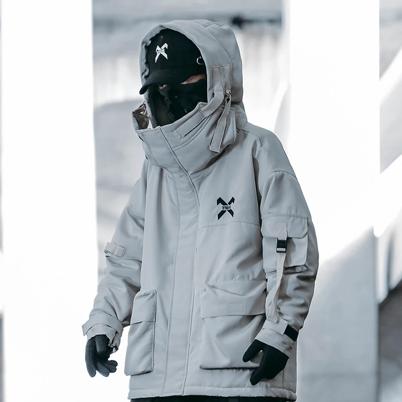 11 BYBB'S DARK Winter Parkas Jacket Men Pocket Tactical Function Cargo Jackets Coats Warm Thick Hooded Parka Men Clothing