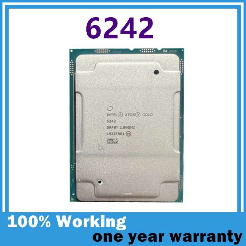 C621용 제온 골드 6242 CPU 150W DDR4 LGA3647 16코어 32스레드 ..