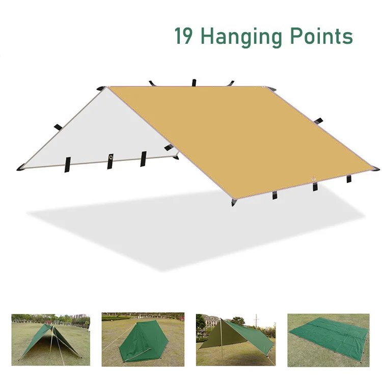 3x3/3x4/3x5M Rainproof Shade Canopy Outdoor Waterproof Tent Shade Umbrella Large Garden Camping Sun Shelter Beach Hammock
