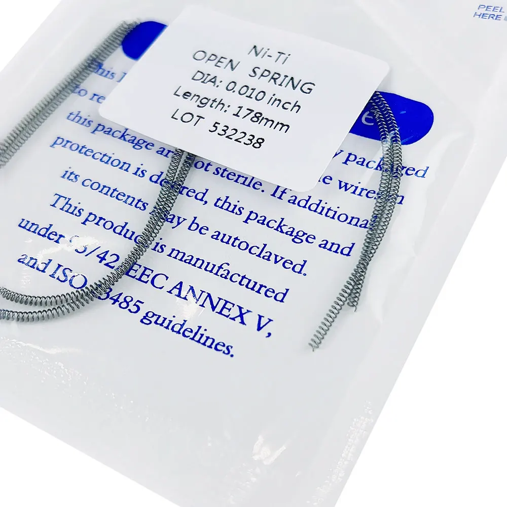 

Ортодонтическая спираль Niti, пружинная, пружинная, 0,010/0,012*178 мм, 2 шт.