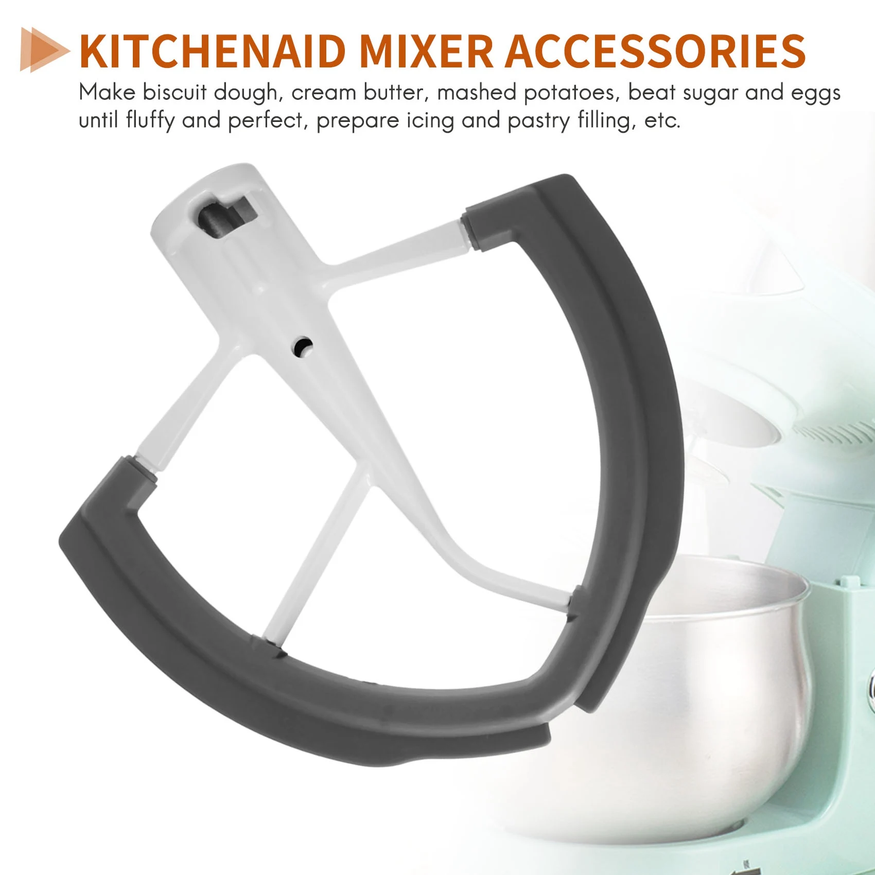 Kitchenaid 6 Speed Hand Mixer Flex Edge Beaters - Flex Edge Beater Blade  Mixer - Aliexpress