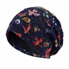New Women Print Turban Cap Hat Stretch Lace Hijab Scarf Cancer Chemo Beanie Headscarf Hair Loss Head Wrap Slouch Bonnet Headwear 2