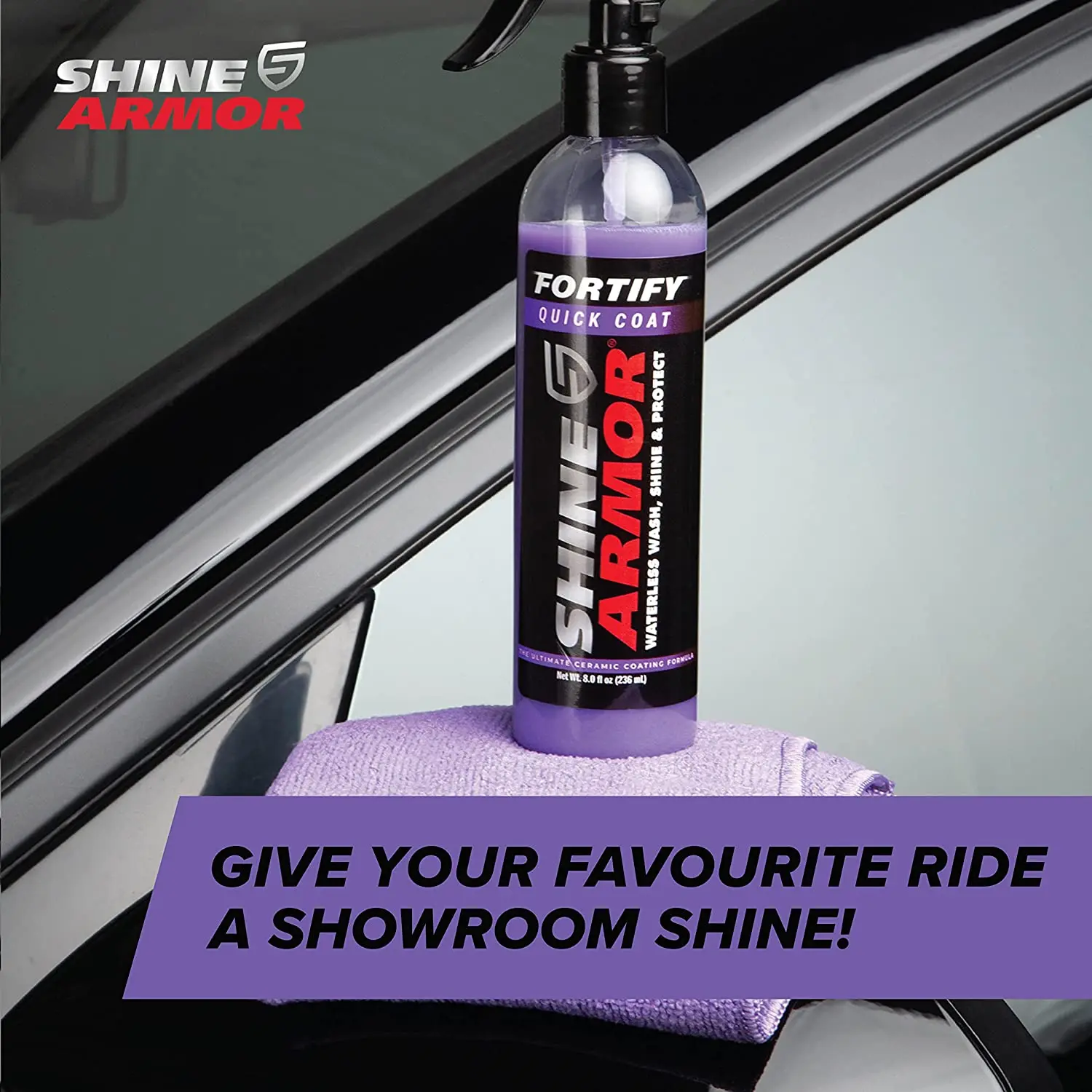 Original SHINE ARMOR fortify quick coat & car interior cleaner ceramic coating & all purpose car interior cleaner car coating spray car coating agent