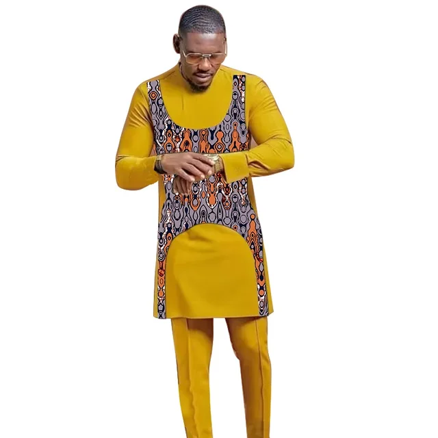 Uche Print and Dashiki Patchwork Outfit - Image 2