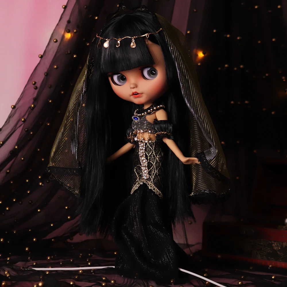 ICY DBS Blyth Doll Pouting Mouth Tan Skin Matte Face Joint Body 1/6 BJD OOAK Ob24 Anime Girl 2