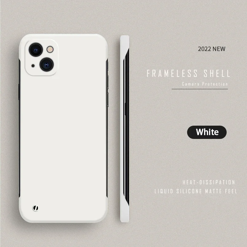 Luxury Ultra Thin Frameless Matte Phone Case - Hard Slim Back Cover Shell