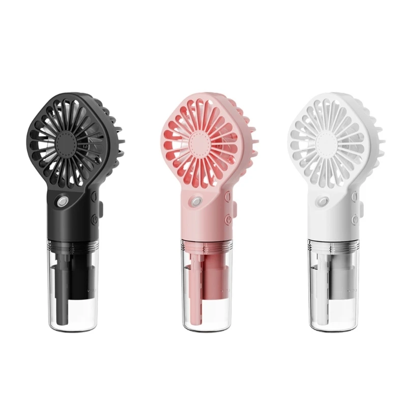 

Portable Misting Fan Cooling Quiet Silent Fan Handheld Fan with 4 Speeds USB Mini Fan for Office, Home, Travel