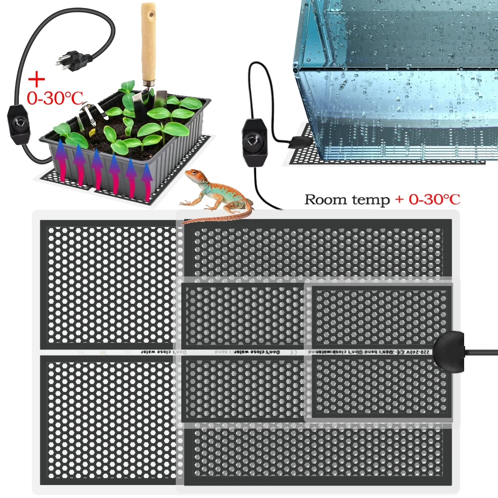 520WReptileHeatingPadPlantsSeedlingsWarmerHeatMatwith