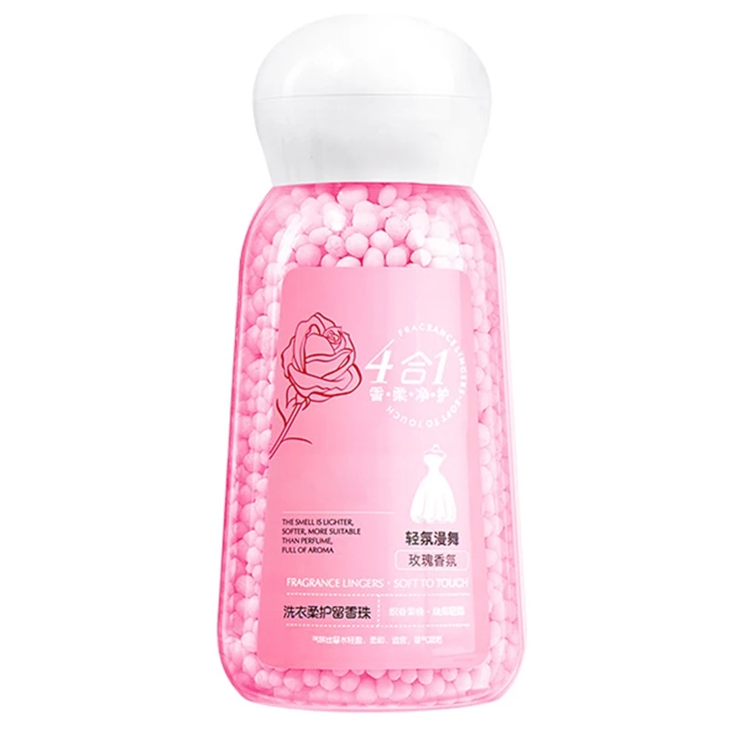Laundry Beads 200g Bottle Lasting Fragrance Odor Remover Scent Bead for Washing Machine Clothes Clean Detergent Supplies