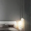 Superfine 2CM Led Pendant Lights Long Tube Hanging Lamp Kitchen Island Dining Room Table Pendant Lamp Bedroom Bedside Droplight 2