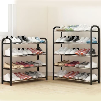 4 Floor Assembly Creative Home Shoe Rack Dormitory Door Storage Rack Storage Shoe Cabinet Components Home Supplies 1