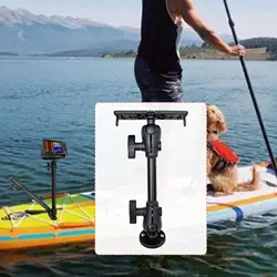 Fish Finder Mount with 360 - Degree Rotation - Versatile Marine Bracket (Black)