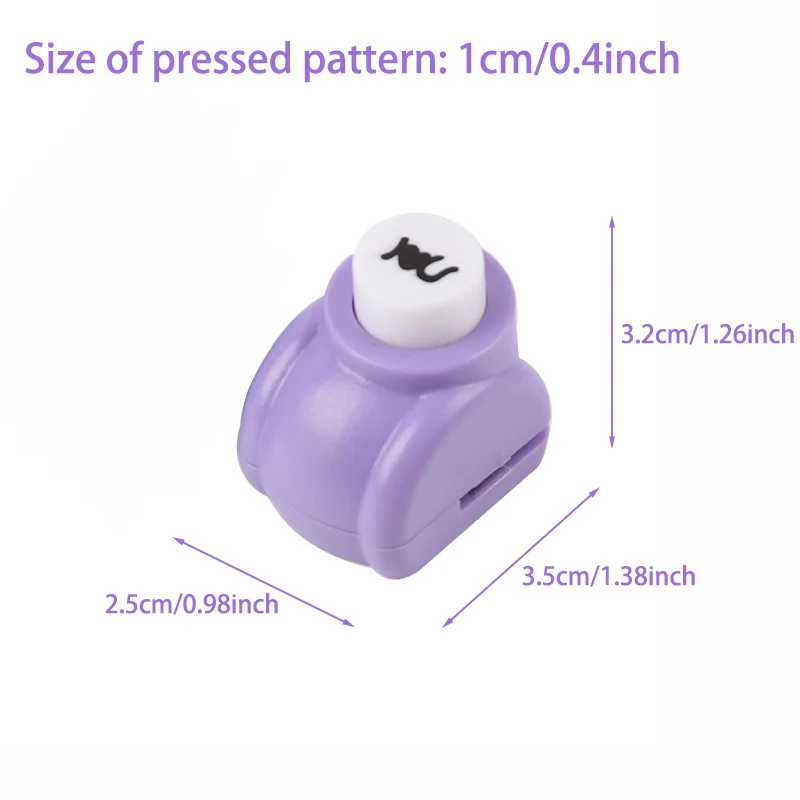 Embossing Maker 6pcs/set Mini Embossing Punches (Random colors)DIY Scrapbooking Machine Portable Embossing Tool Various Patterns