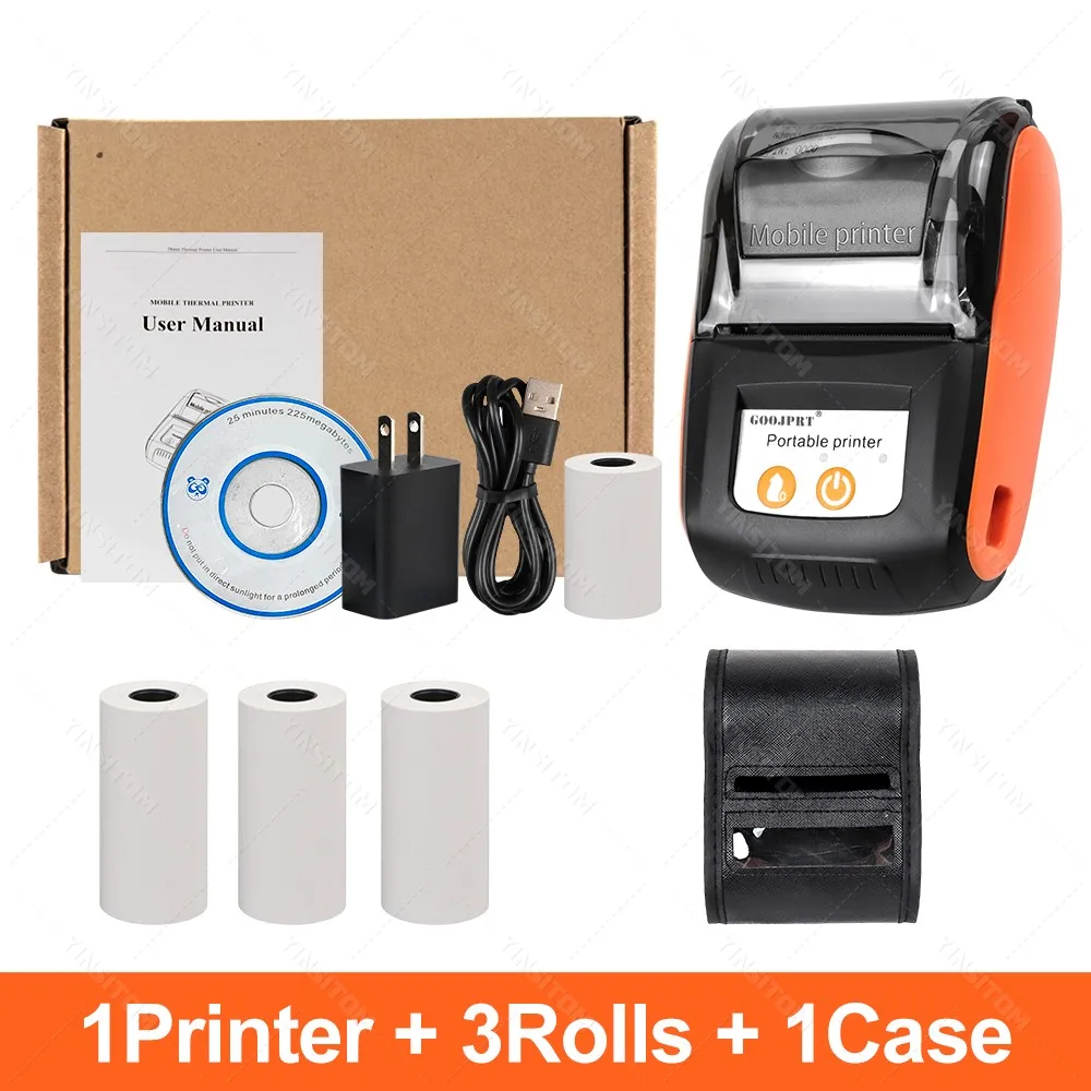 طابعة بلوتوث GOOJPRT مللي متر طابعة حرارية صغيرة م...