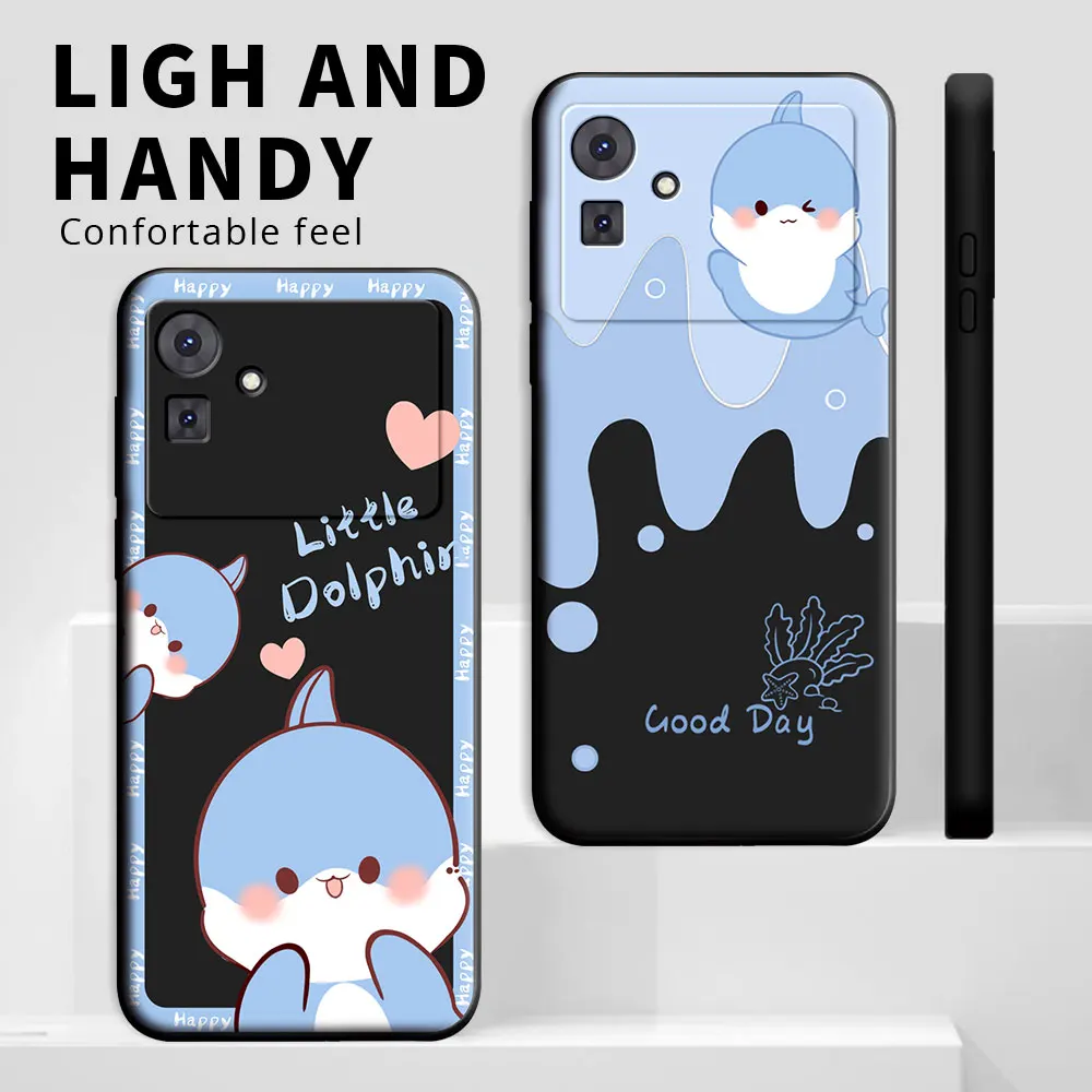 Cartoon Couple Shockproof Silicone Soft TPU Phone Case - Fashionable Back Cover