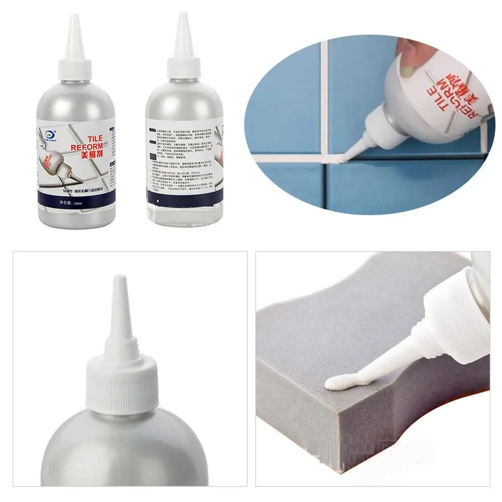 

150ml Tile Refill Agent Grouting Fill Tile Glue Ceramic Porcelain Floor Sealer Sewing Beauty Glue Fillin Repair Age B4w9