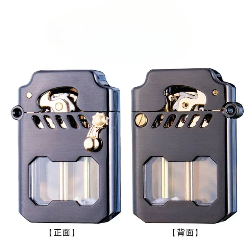 2025 ZORRO Mecha Transparent Fuel Tank Mechanical Ejection Kerosene Lighter Metal High-looking Creative High-end Men's Gifts 6