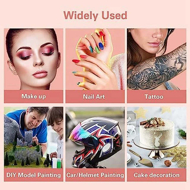 Cheap airbrush kits Silent Facial for Nail art professional cake decorating  model painting - AliExpress