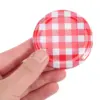 40Pcs Lids Jar Canning Mouth Covers Jars Jam Wide Lid Regular Storage Caps Rings Sealing Metal Drinking 3