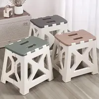 Tabouret pliant portatif extérieur portatif pour un usage domestique, changement de chaussures multifonctionnel, tabouret de pêche de loisirs Simple et léger 1