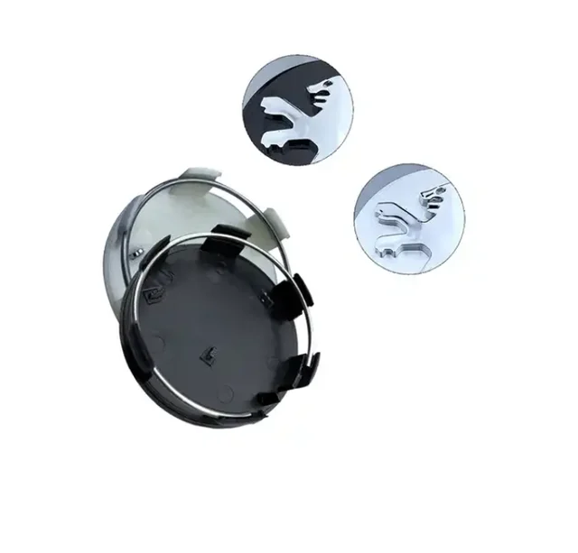 60mm 6pin Black Silver Car Wheel Center Hub Cap Covers Emblem For peugeot  206 207 307 308 301 407 408 508 2008 - AliExpress