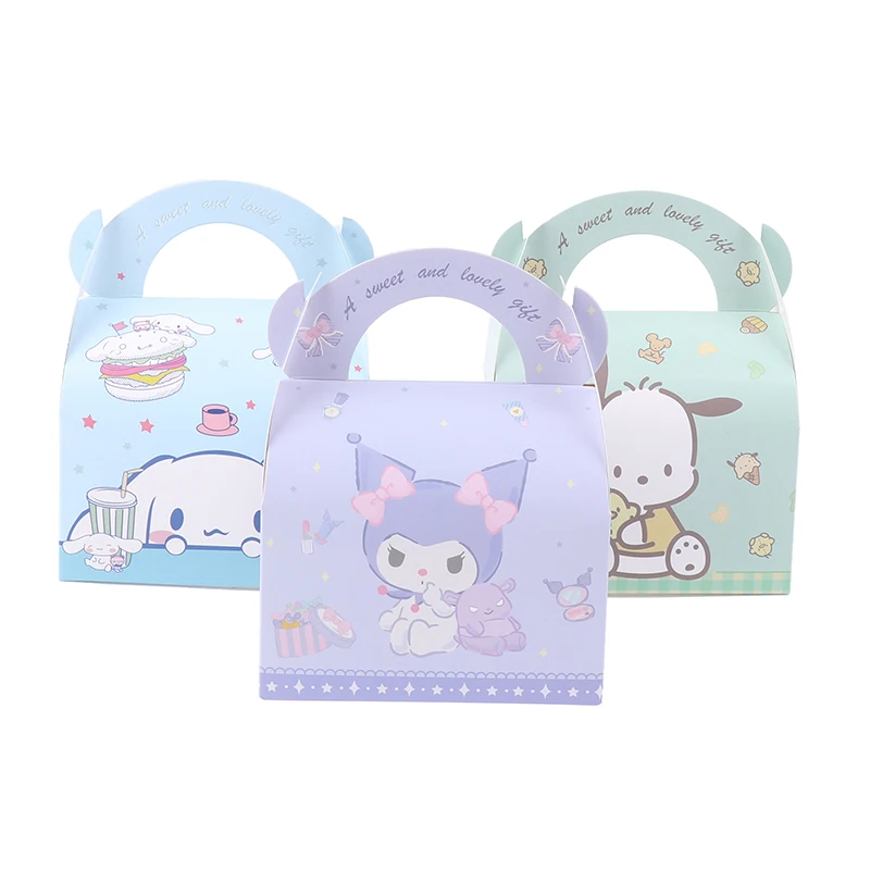 

Kawaii Sanrioed Kuromi My Melody Cinnamoroll мультяшный Рождественский Подарочный пакет аниме Девочка Сердце милый праздник конфеты бумажный пакет