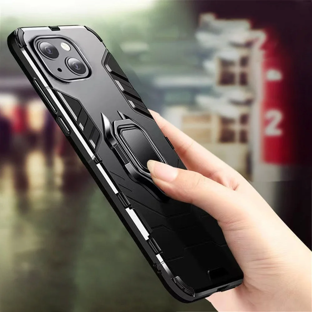 Custodia 14 Plus 4 In 1 Per Iphone 14 Plus Custodia Per Iphone 14 Pro 13 Mini 12 11 Xs Xr X Se Cover Ad Anello Per Armatura Per Iphone 14 Plus