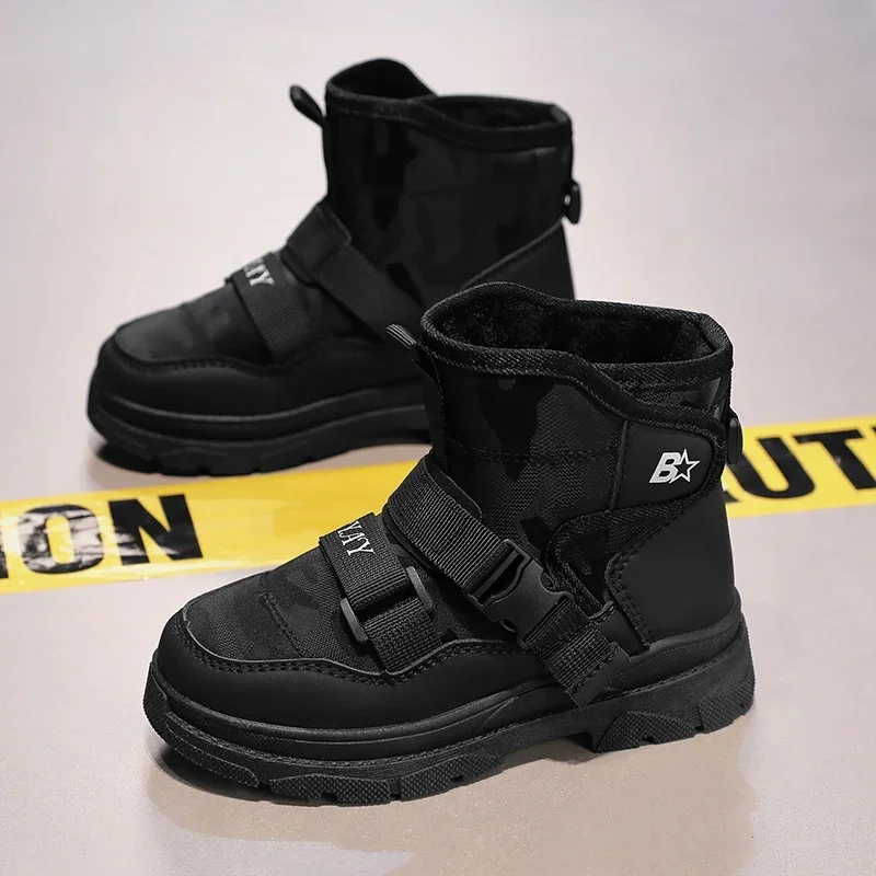 Kinder schuhe größe 31-39 winter kinder schnee stiefel Koreanische stil fashi casual jungen und mädchen wasserdicht_voghion.com