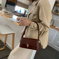 Sacs à bandoulière de marque de luxe pour femmes, Design de mode sous les bras, sac à bandoulière, sac à main et bourses de couleur unie, 2024 2