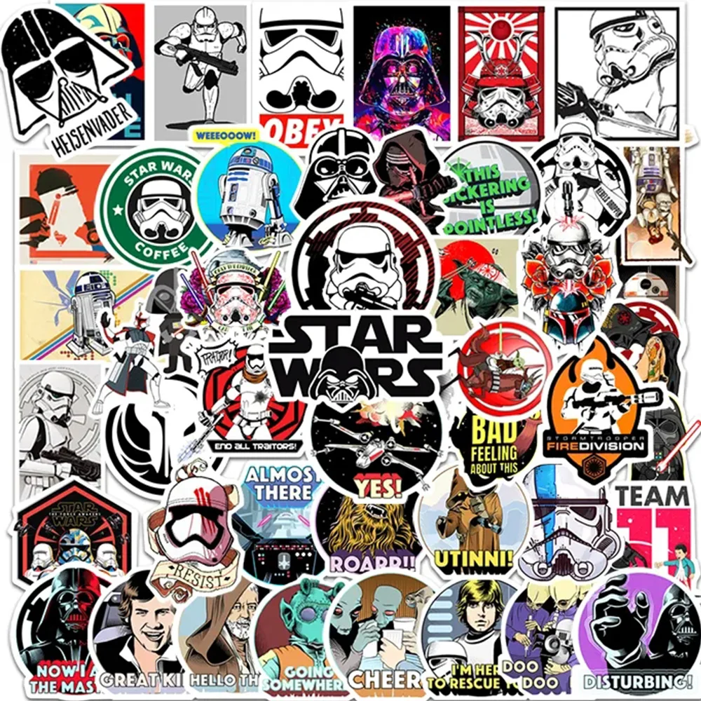 

10/30/50/100pcs Cool Disney Star Wars Stickers for Kids Waterproof Graffiti Skateboard Luggage Laptop Guitar Sticker Kids Gift