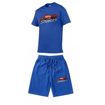 2022 Summer Men's Short Sleeve T-shirt + Shorts Suit Summer breathable TRAPSTAR brand running Tracksuit 5