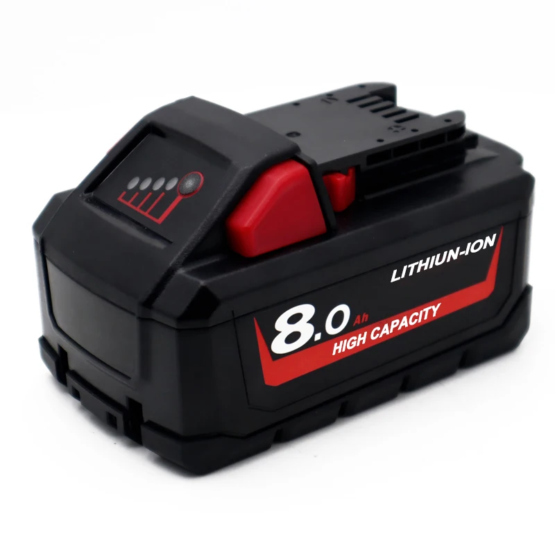 8.0Ah M-18 Batterie Al Litio Pack 21700 Delle Cellule Di Ricambio Per Milwaukee 48-11-1850 48-11-1862 48-11-1840 48-11-1828 48-11-1815