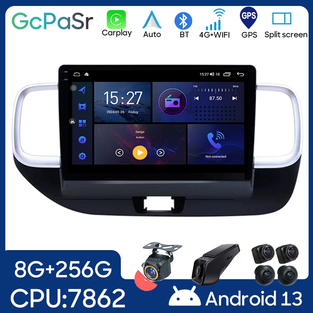 

5G WIFI для Hyundai Venue 2019 - 2020 автомобильное радио Android авто GPS навигация мультимедийный видеоплеер стерео Carplay No 2din DVD