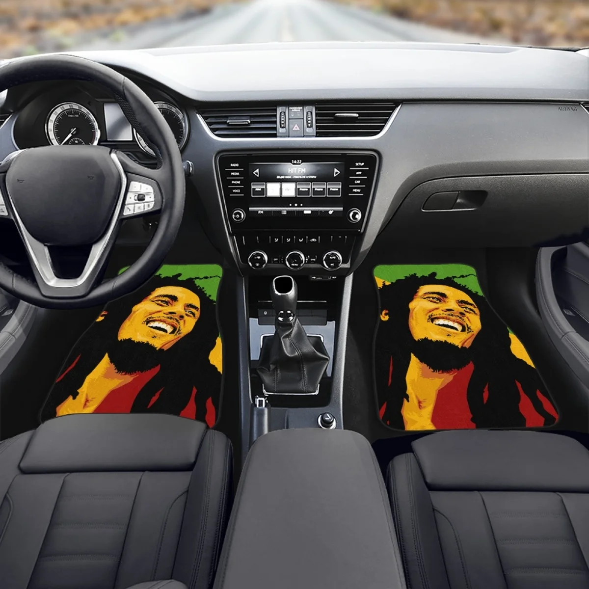 Bob Marley Reggae Custom 4PCS Car Floor Mat for Men Truck SUV Van 
