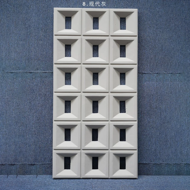 Nine-grid Series Artificial Pu Stone Wall Panel Multiple Styles Are Available for Selection