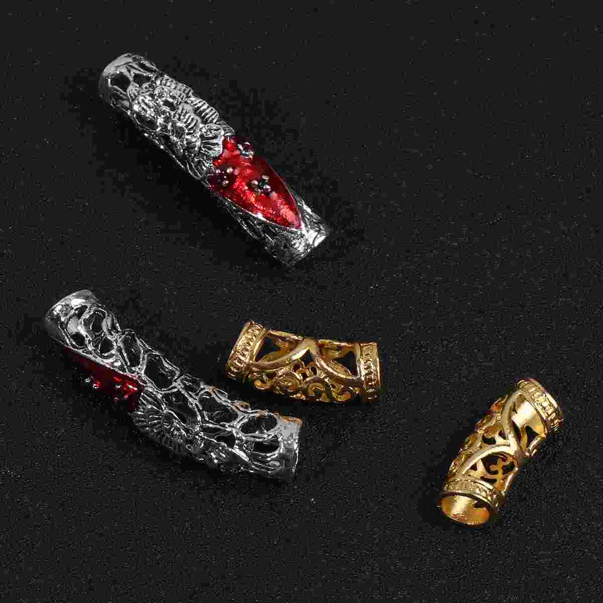 

10pcs Hair Accessories Dreadlocks Alloy Bended Hair Braiding Tubes Hair Accessory Hair Decoration