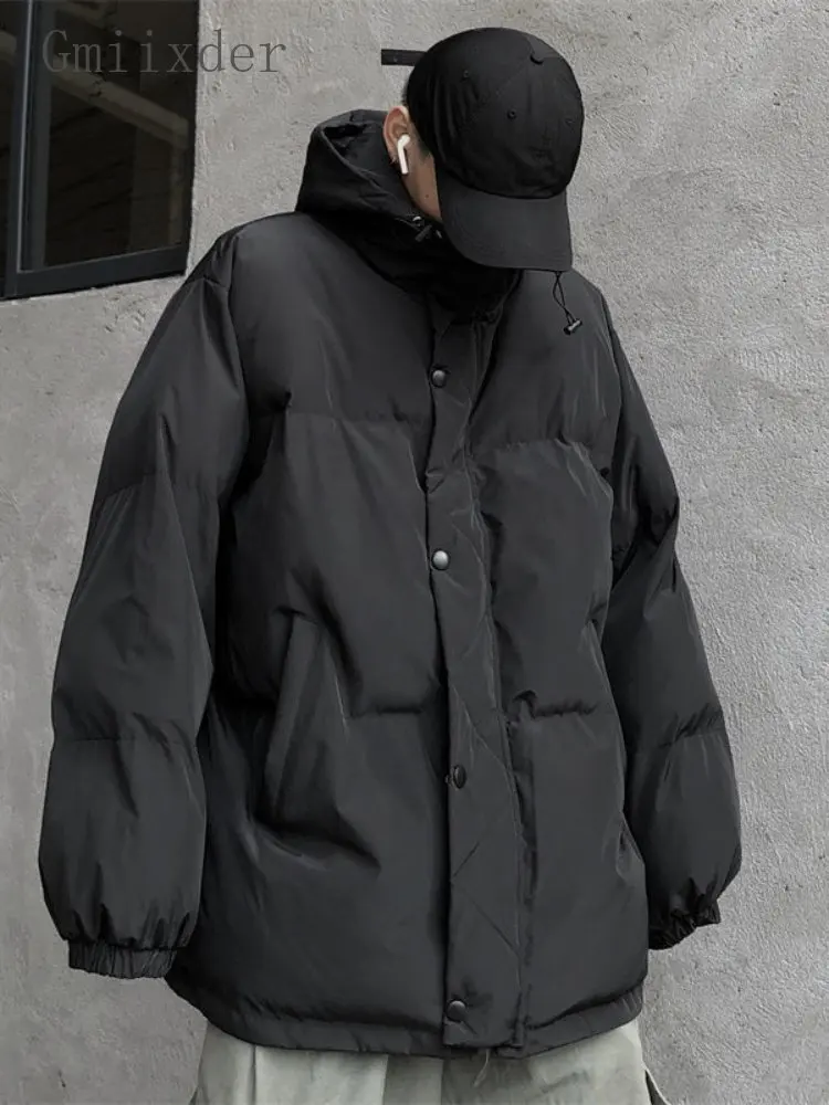 Women's Winter Cotton-padded Jacket Fluffy Big Fur Collar Hooded Loose Thick Bread Coat Cotton-padded Coat Winter Warm Loose Cotton Coat Jacket