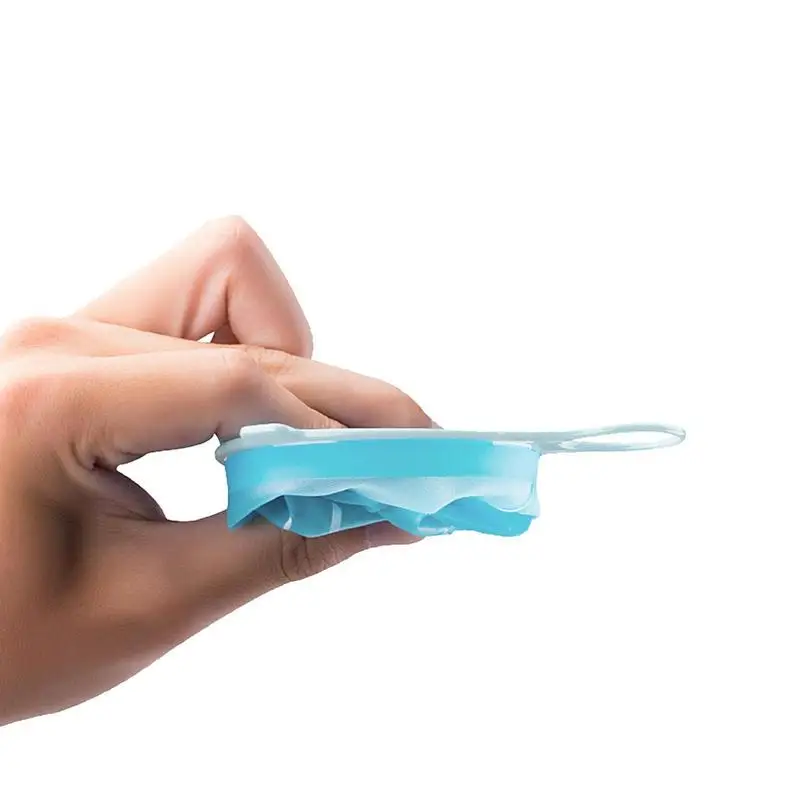 200ml Folding Water Cup TPU Soft Sports Cups Foldable Marathon Running Water Cup Large Mouth Sport Drinking Cup For Camping