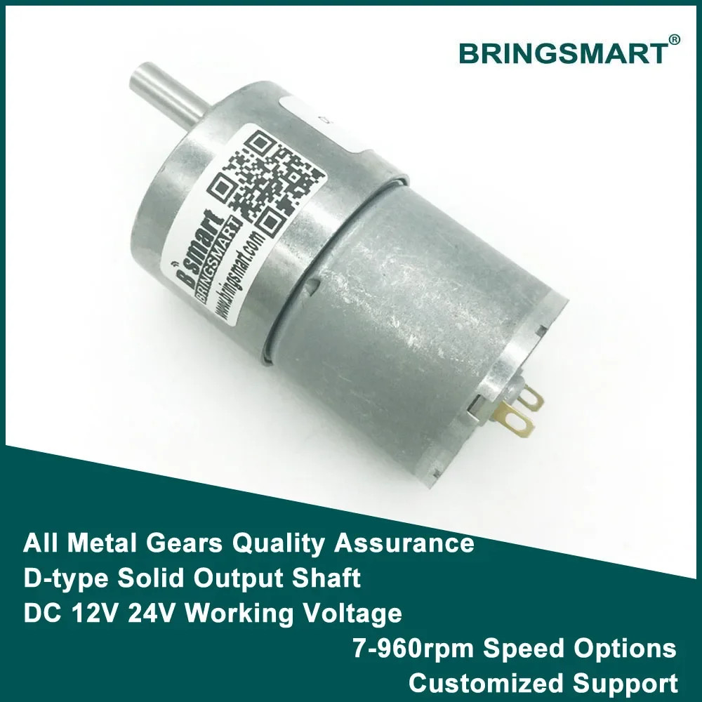 Bringsmart High Torque DC Geared Motor
