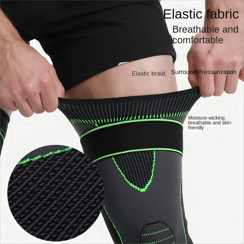 1/2Pcs Full Leg Compression Sleeve with Compression Strap for Women Men Long Leg Sleeve for Running Basketball Football Cycling