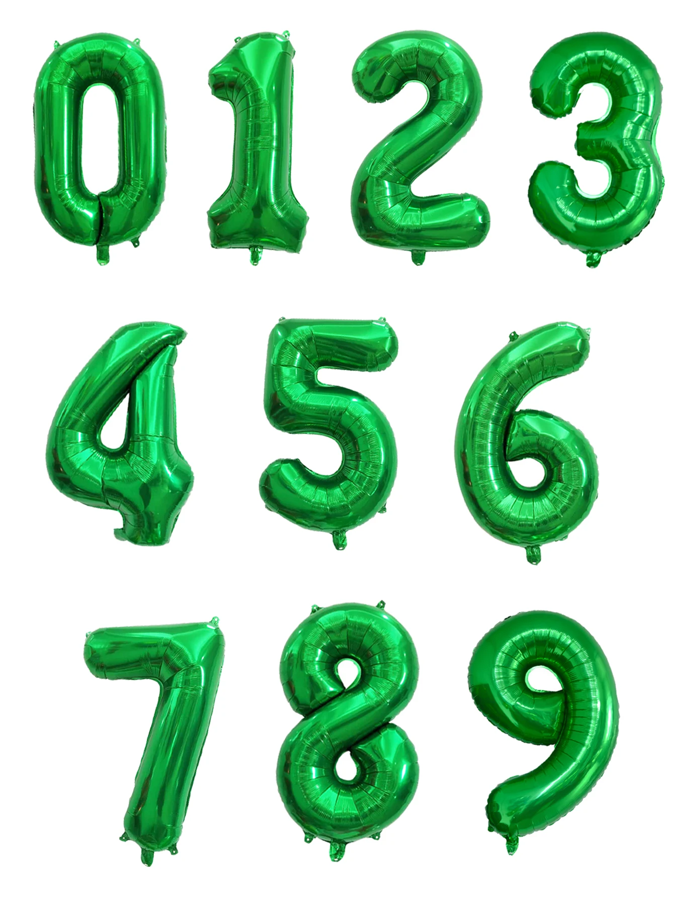 Palloncino Verde Salvia 80, Con Numeri Verde Oliva, 40 Pollici - Foto 7