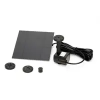 Mini pompe de fontaine solaire, kit de panneau d'alimentation, pompe à eau pour piscine de jardin, fontaine d'eau, bain d'oiseaux intérieur et extérieur, 1.4W 2