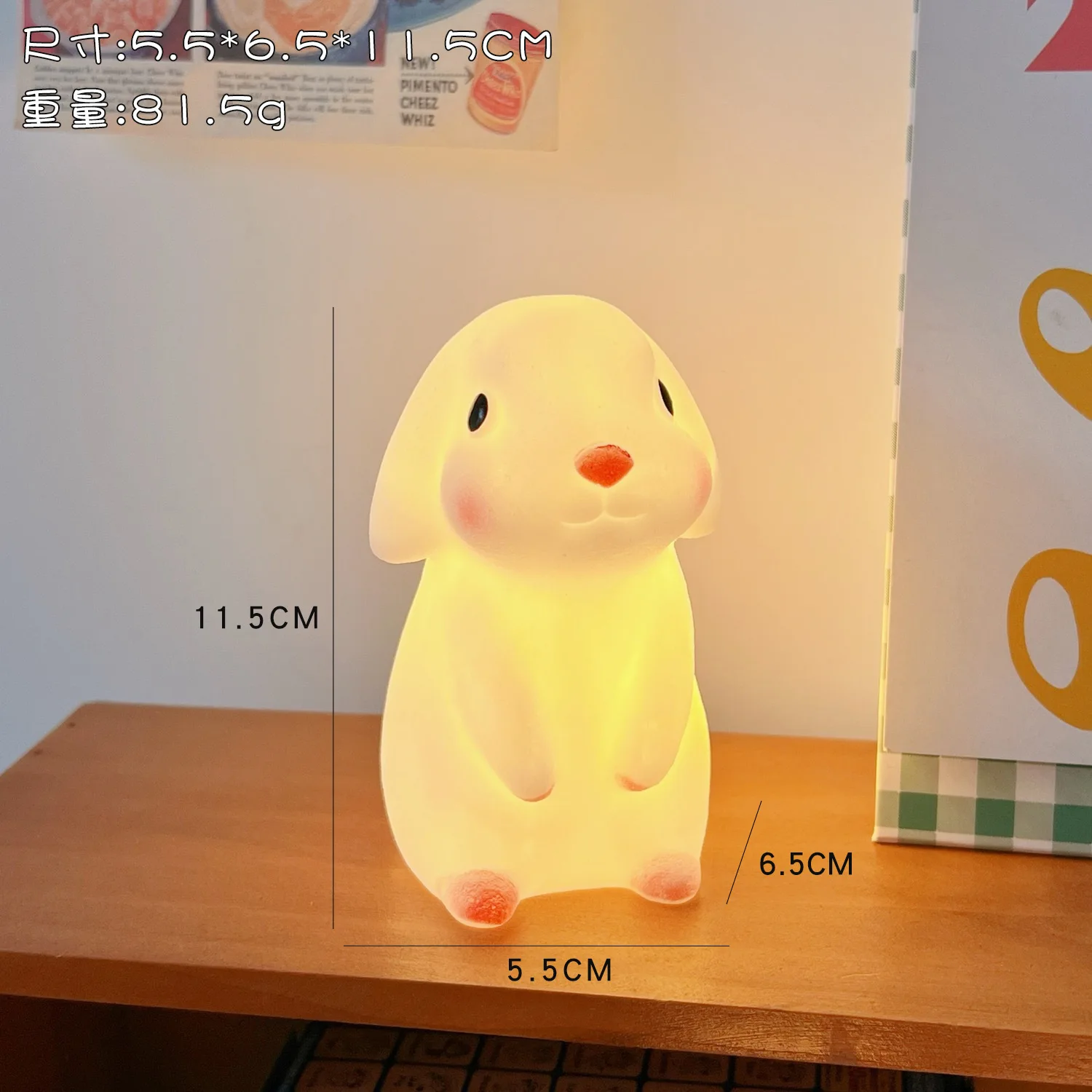 

Silicone Cartoon Bunny Led Lamp Rabbit Night Lamp Children Girls Bedroom Bedside Lamp Indoor Light Kid Room Decor New Year Gift