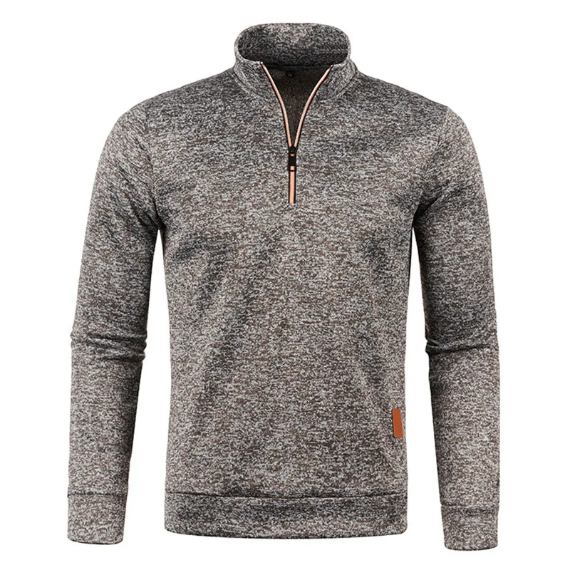 Winter Men's Fleece Thicker Sweater Coat Half Zipper Turtleneck Warm Pullover Quality Male Slim Knitted Wool Sweaters 4XL 4