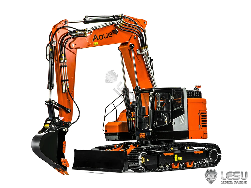 S9a9552b029cf457eb8cc826517b06118f Model ciężkiej maszyny LESU1/14 Aoue-ET26L trójramienny mały krótki pas ogonowy łopata przednia koparka gąsienicowa RC