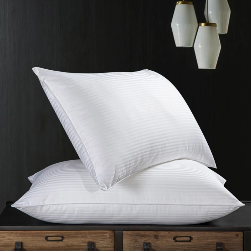 Hotel Cotton Pillow Insert Bed Sleep Cervical Pillow Core Bedroom Home