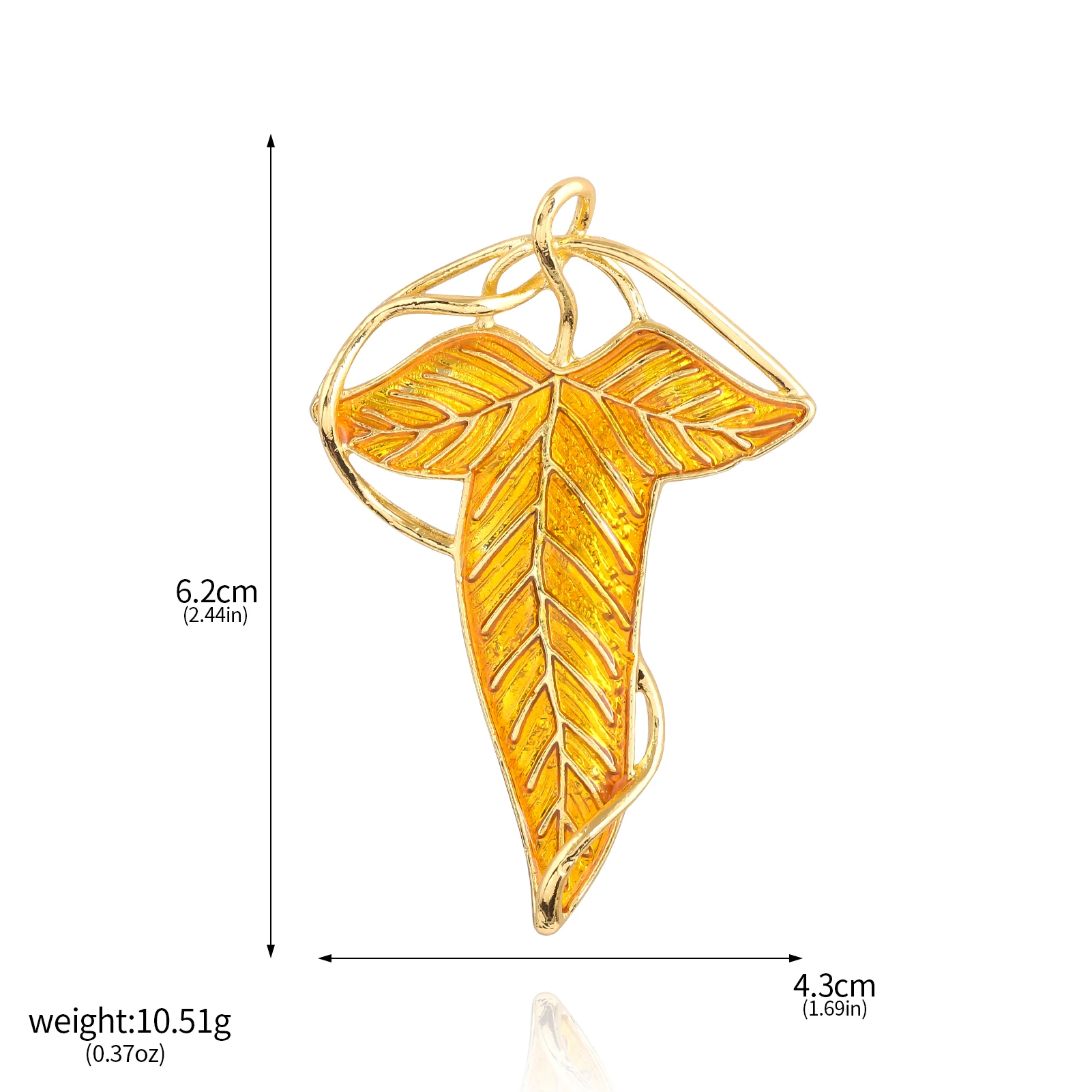 ロードオブザリングローレンの緑の葉ブローチピンエルフ王トールキン