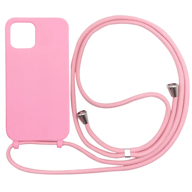 Versatile Crossbody Necklace Strap with Soft Silicone Case Cover
