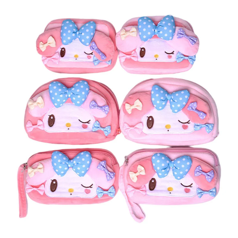 Милый милый мультяшный бант My Melody плюшевая игрушка сумка для камеры косметичка