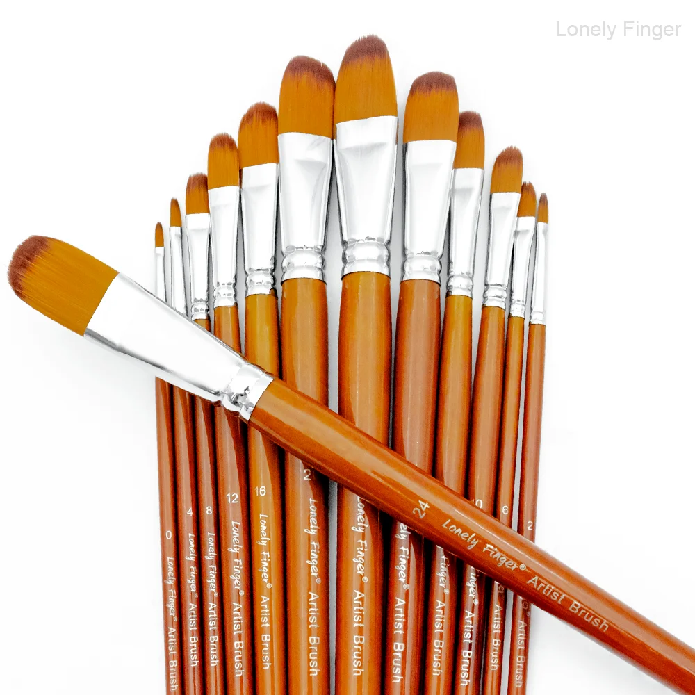 13 Pcs Professional Artist Paint Brush Set For Calligraphy & Art_voghion.com